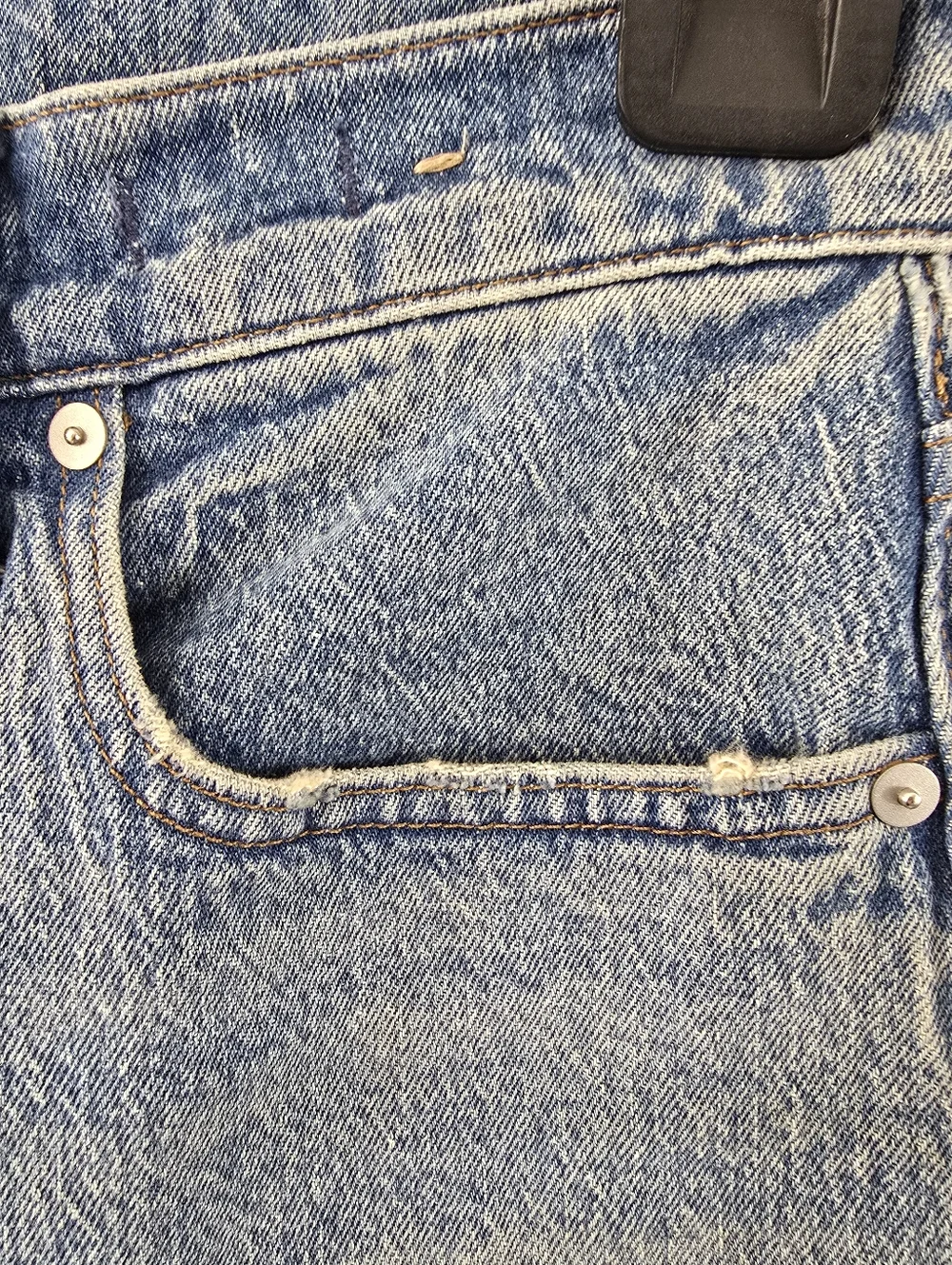 Madewell The Perfect Vintage Wide-Leg Jean Blue Denim Jeans Enmore Wash Size 28 - Picture 5 of 14